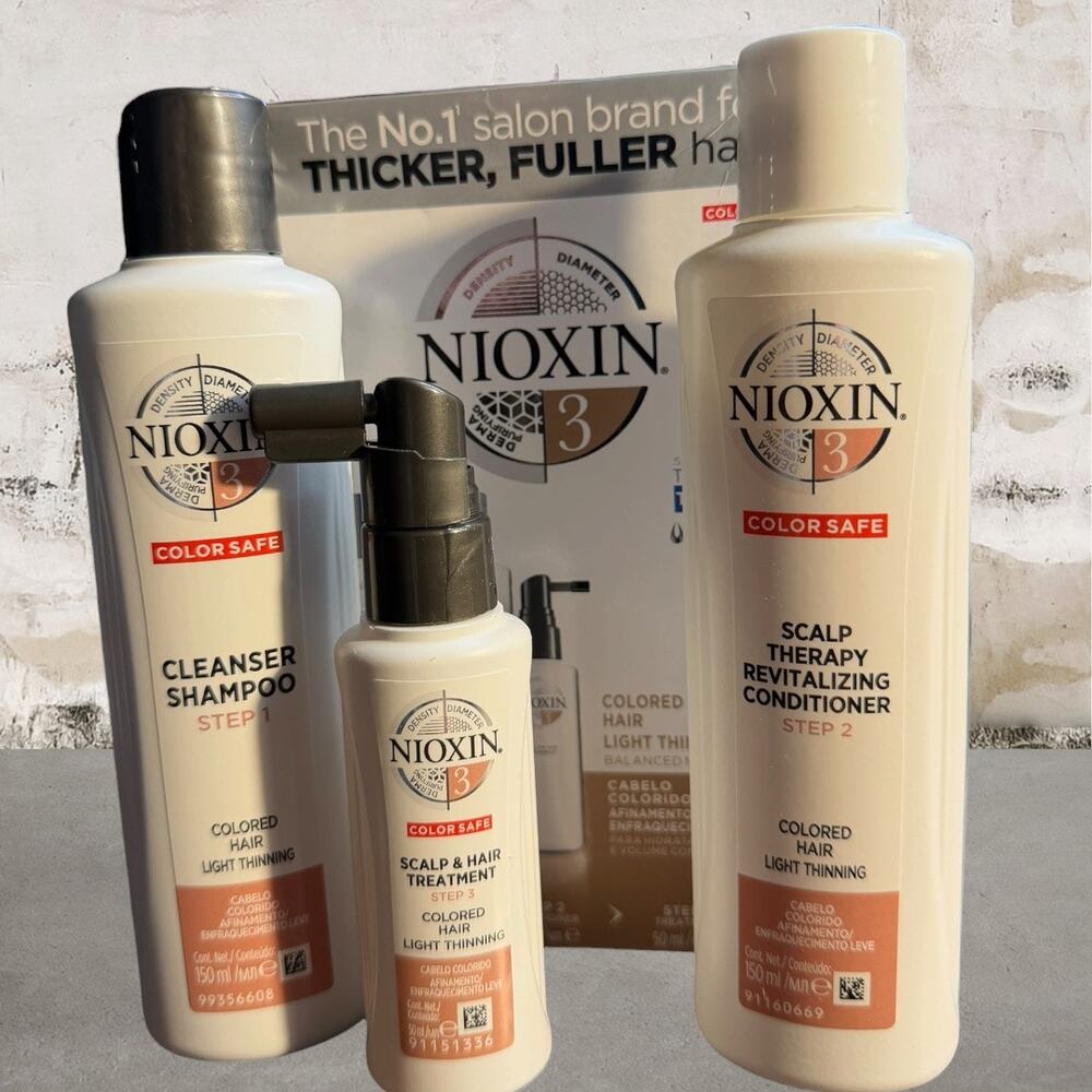 Nioxin $38 Scalp + Hair Thickening System 3 Kit NIB